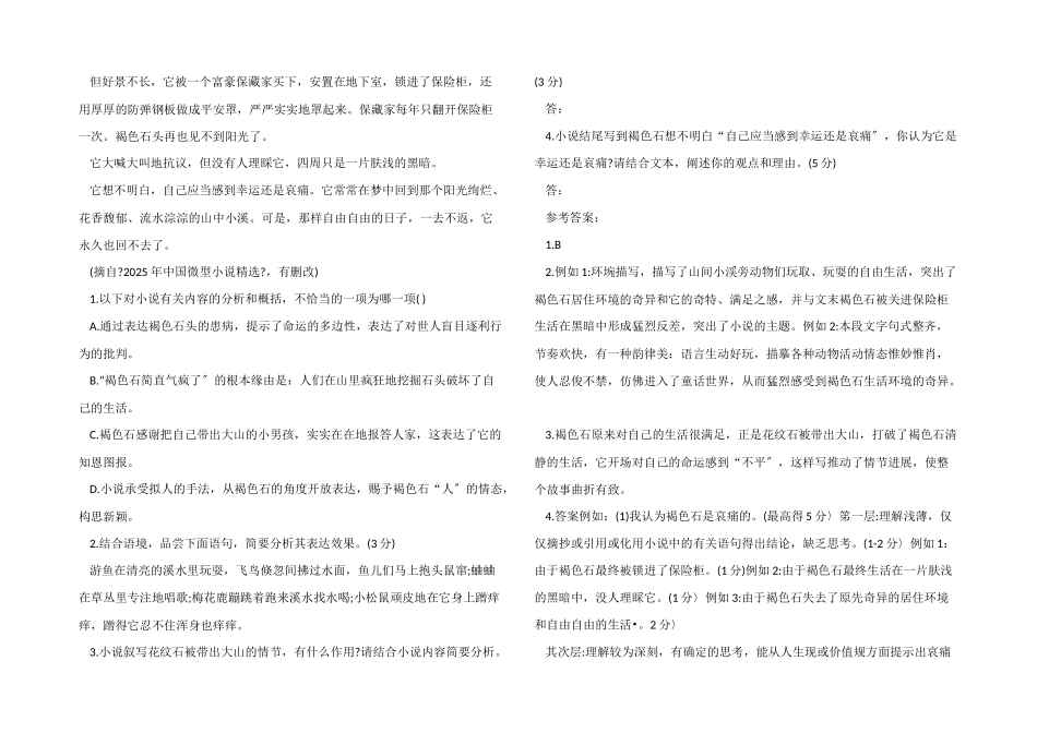 一块有思想的石头现代文阅读答案_第2页