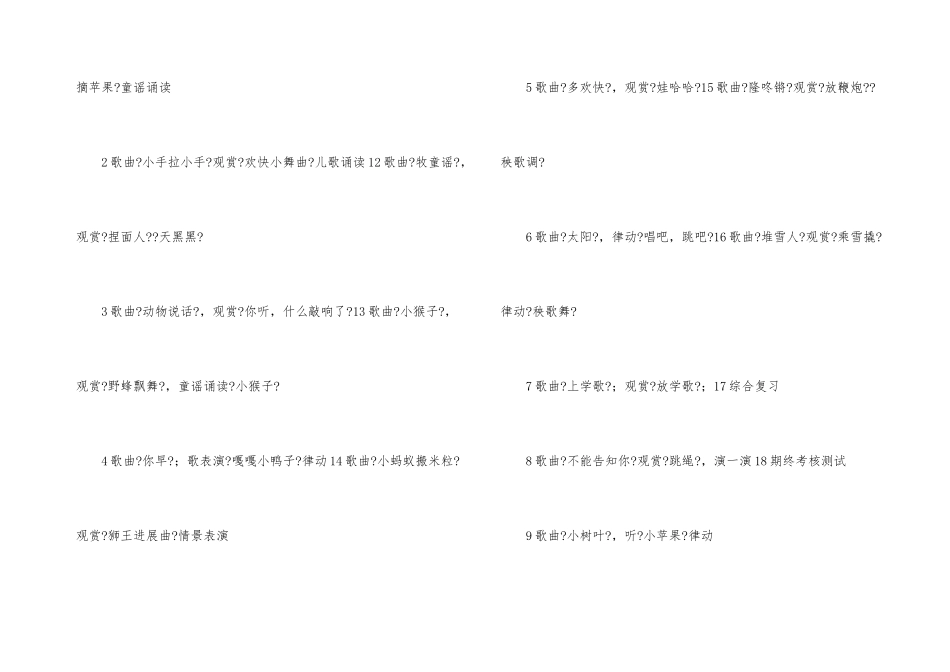 一年级上册音乐教学计划4篇_第3页