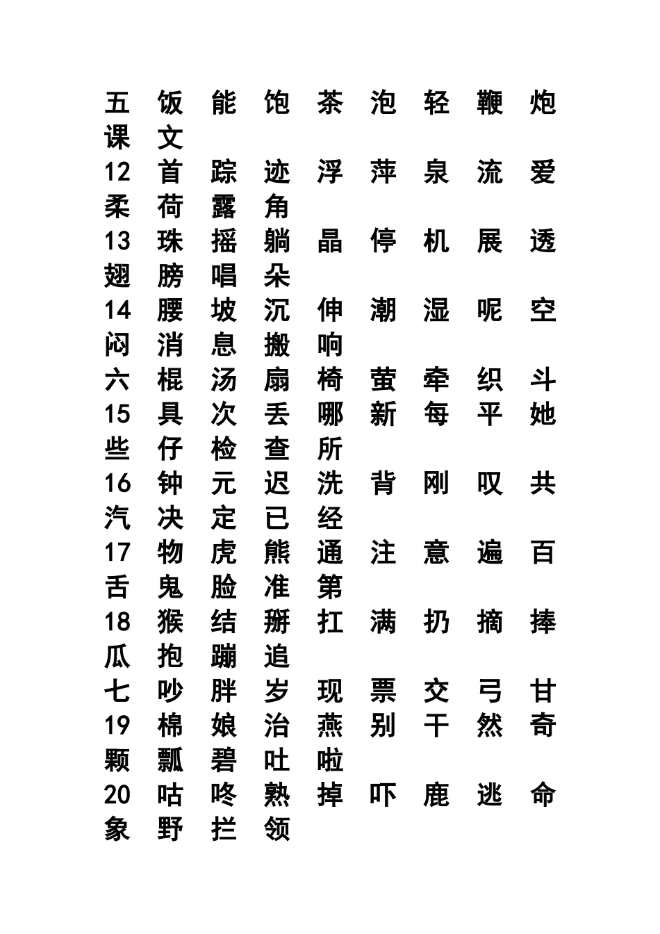 一年级下册语文生字注音_第3页