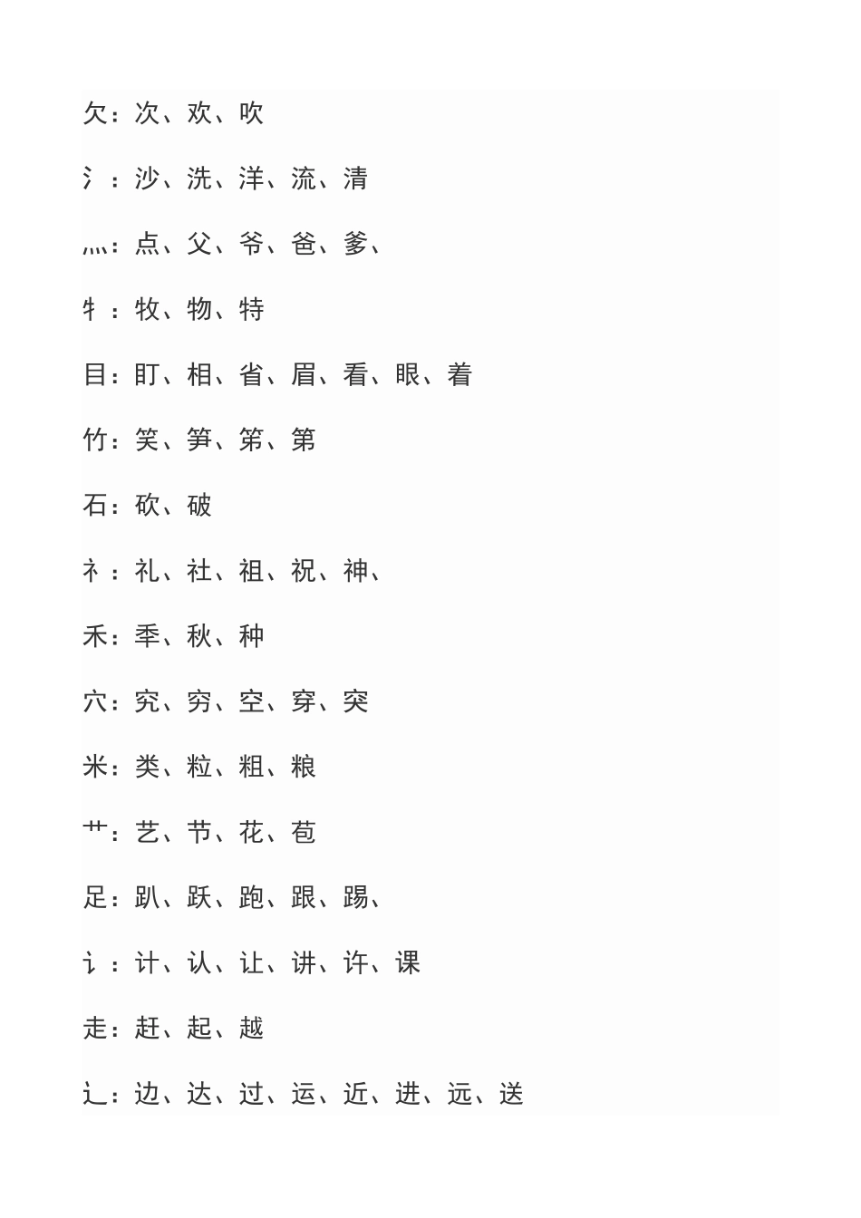 一年级字的结构归_第3页