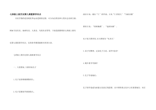 七年级上册历史第九课重要知识点
