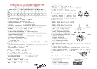 七年级生物下学期期中复习试卷-新人教版1