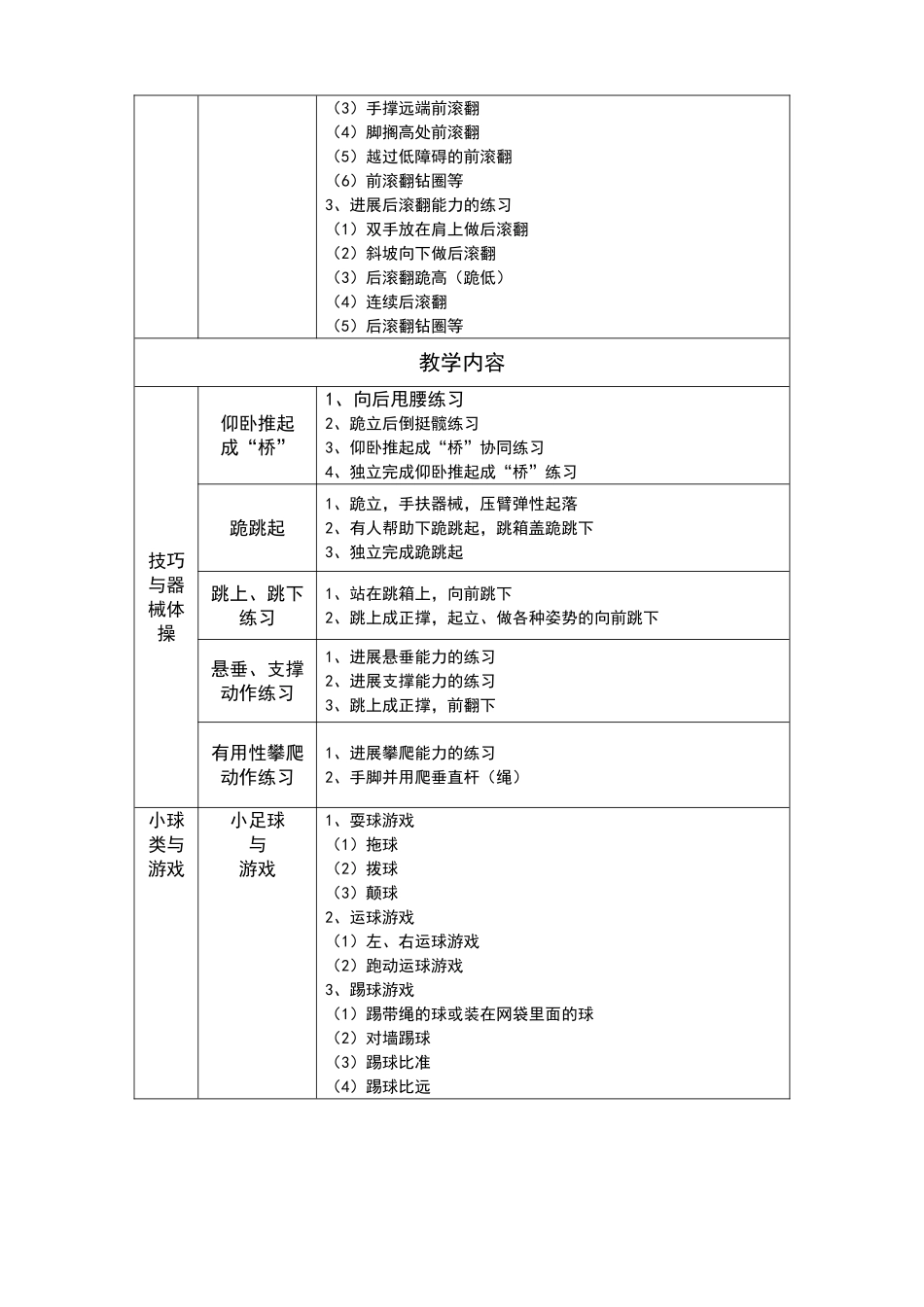 三-四年级体育教学内容_第3页
