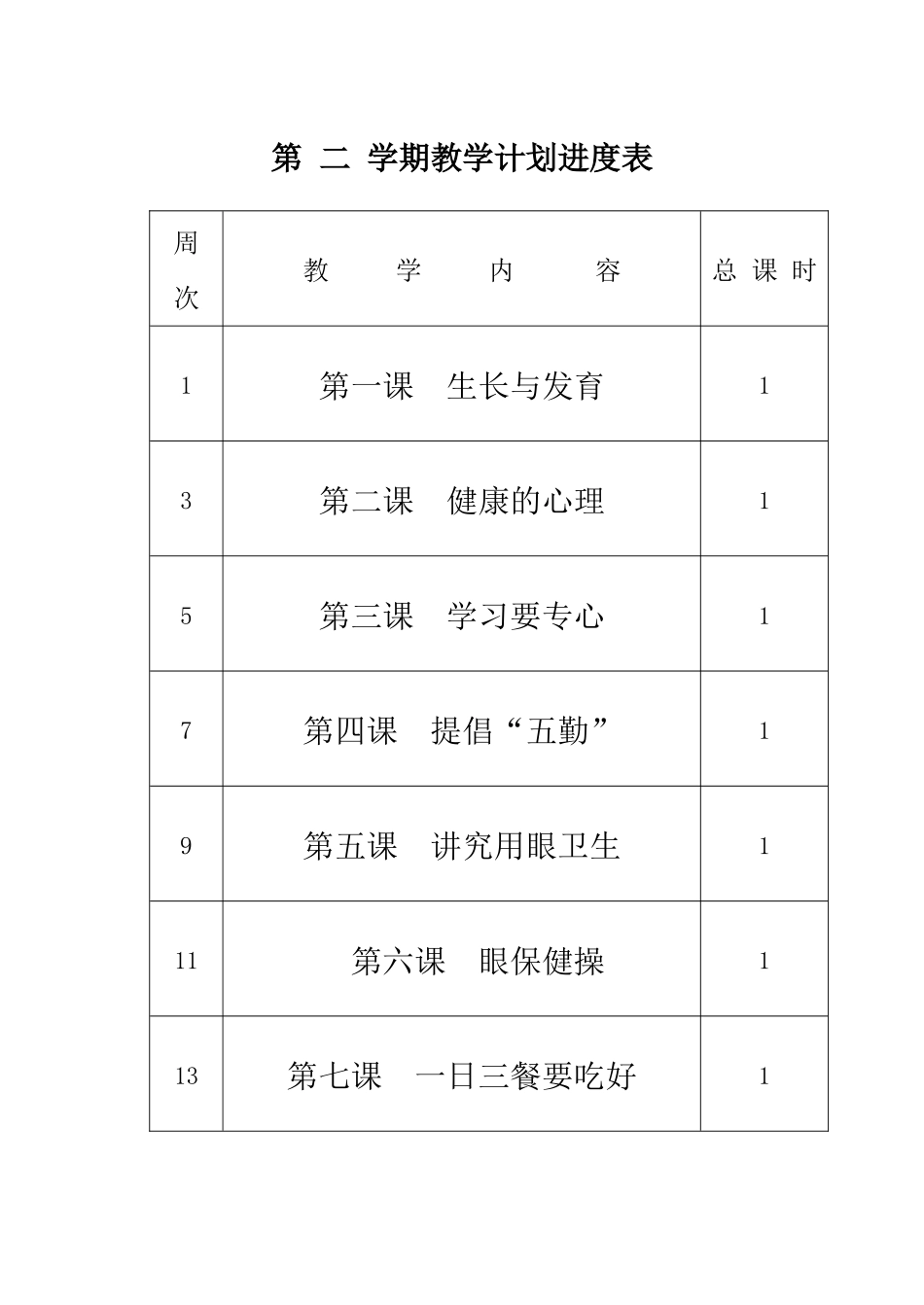 三年级卫生与健康2_第1页