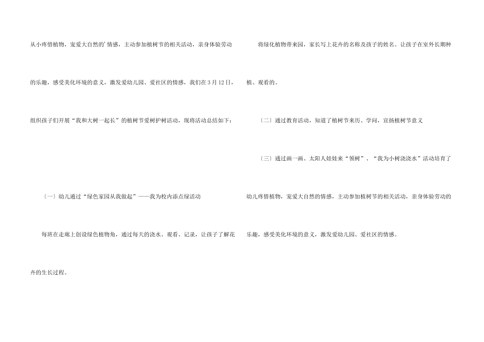 中心幼儿园植树节活动总结_第3页