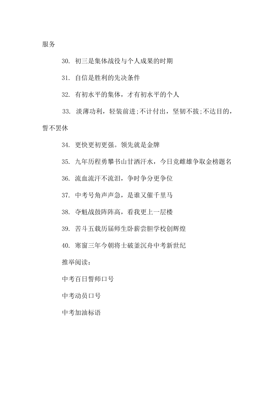 中考30天冲刺标语_第3页