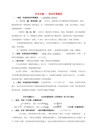 中考历史复习提纲-专题复习