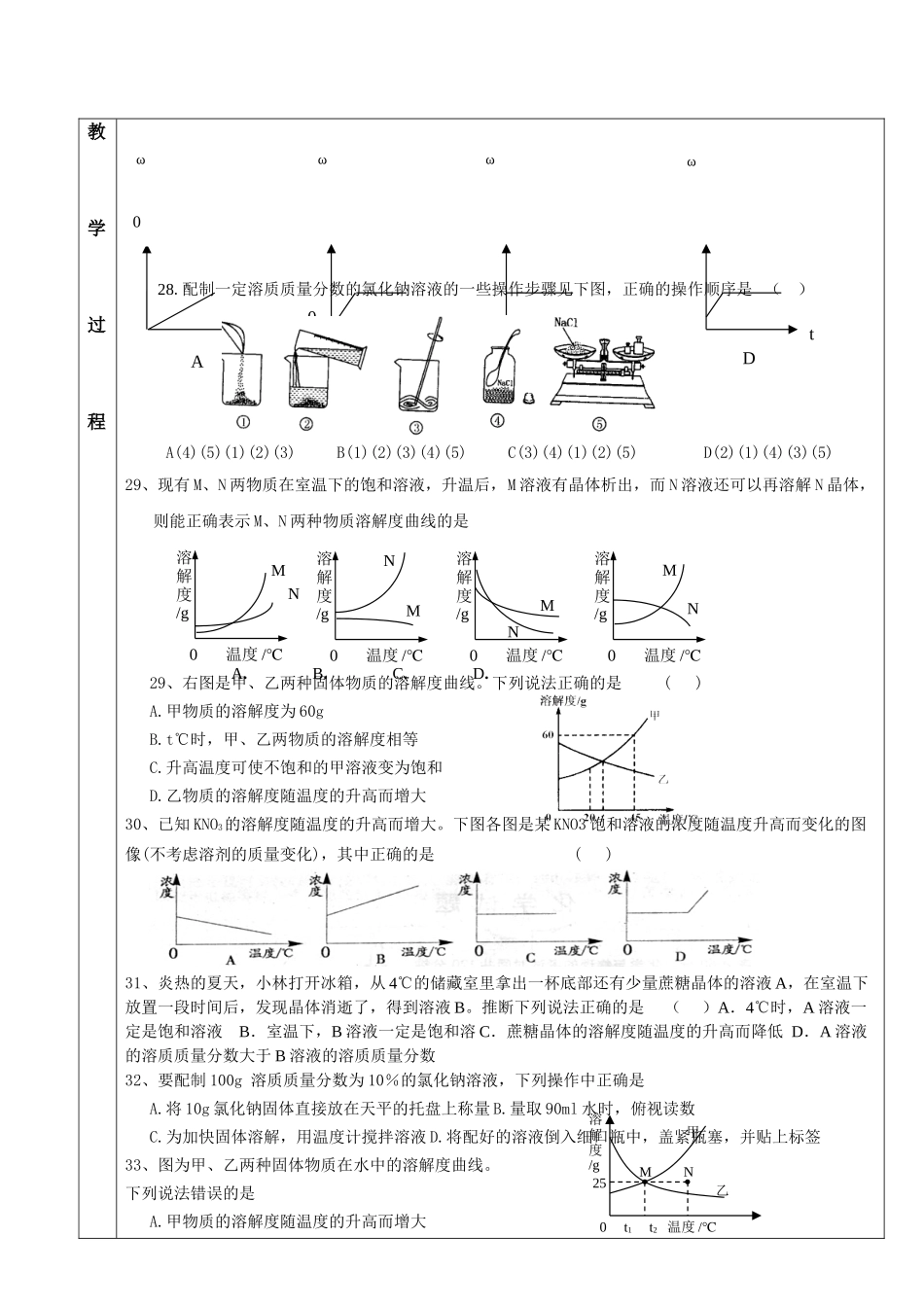 中考理化生有关酸碱和溶液知识的练习_第3页