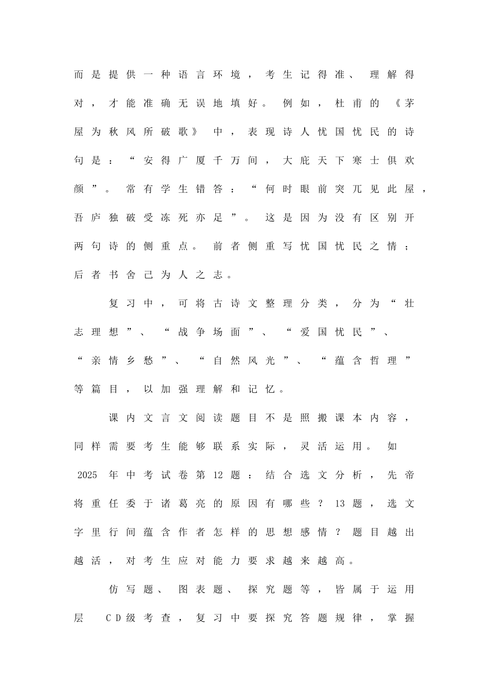 中考语文中考应对策略_第2页