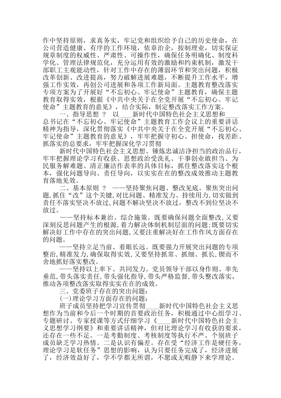 主题教育整改落实专项方案_第2页