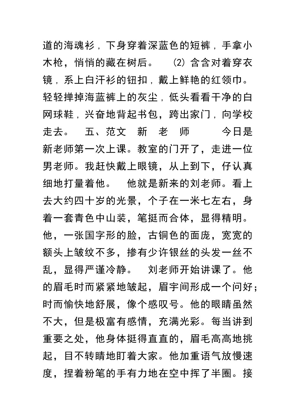 九年级语文怎样描写人物的外貌复习_第3页