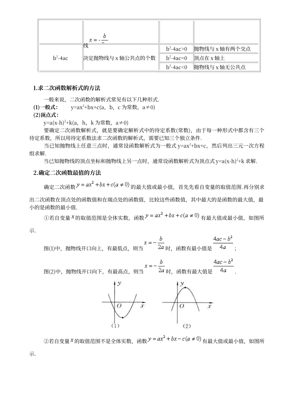 二次函数解析式练习题_第3页