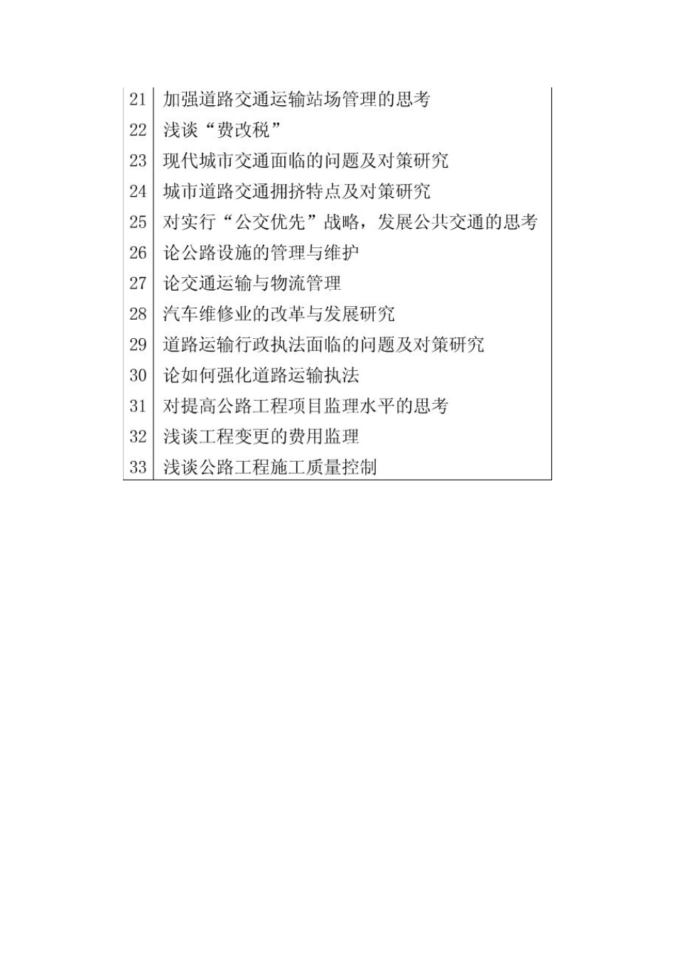 交通工程论文题目_第2页