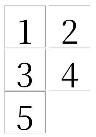 人教版一年级上册数学的数字卡片0-9