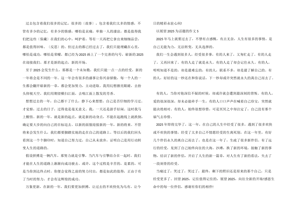 以展望2025为话题的5篇_第3页