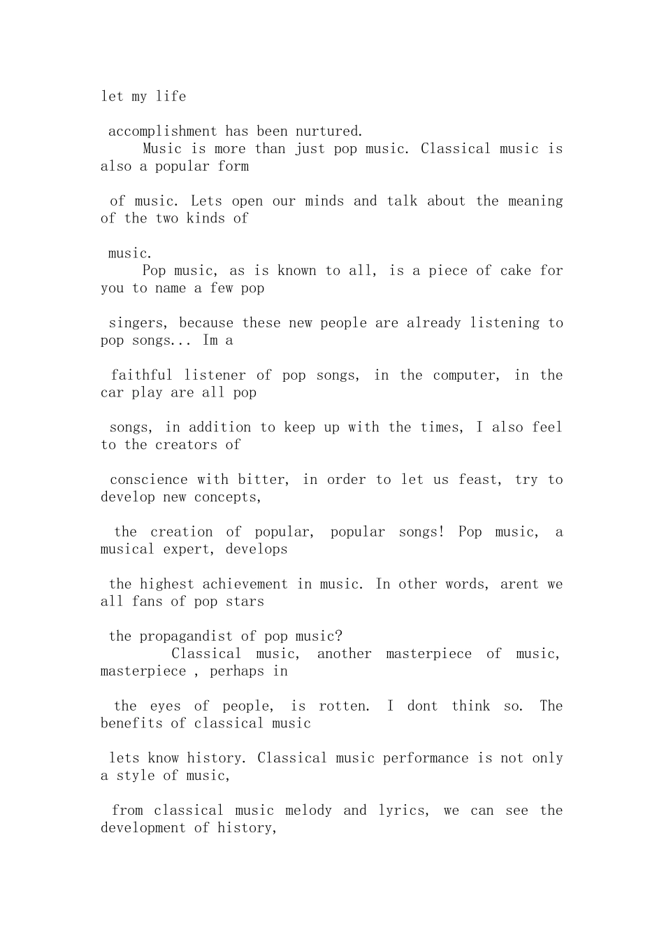 以音乐为题的英文演讲稿5篇_第2页