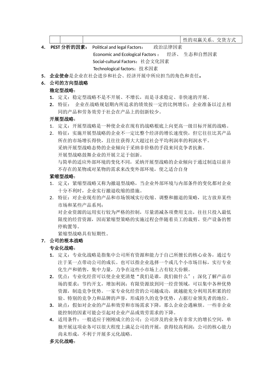 企业战略管理考试00_第2页