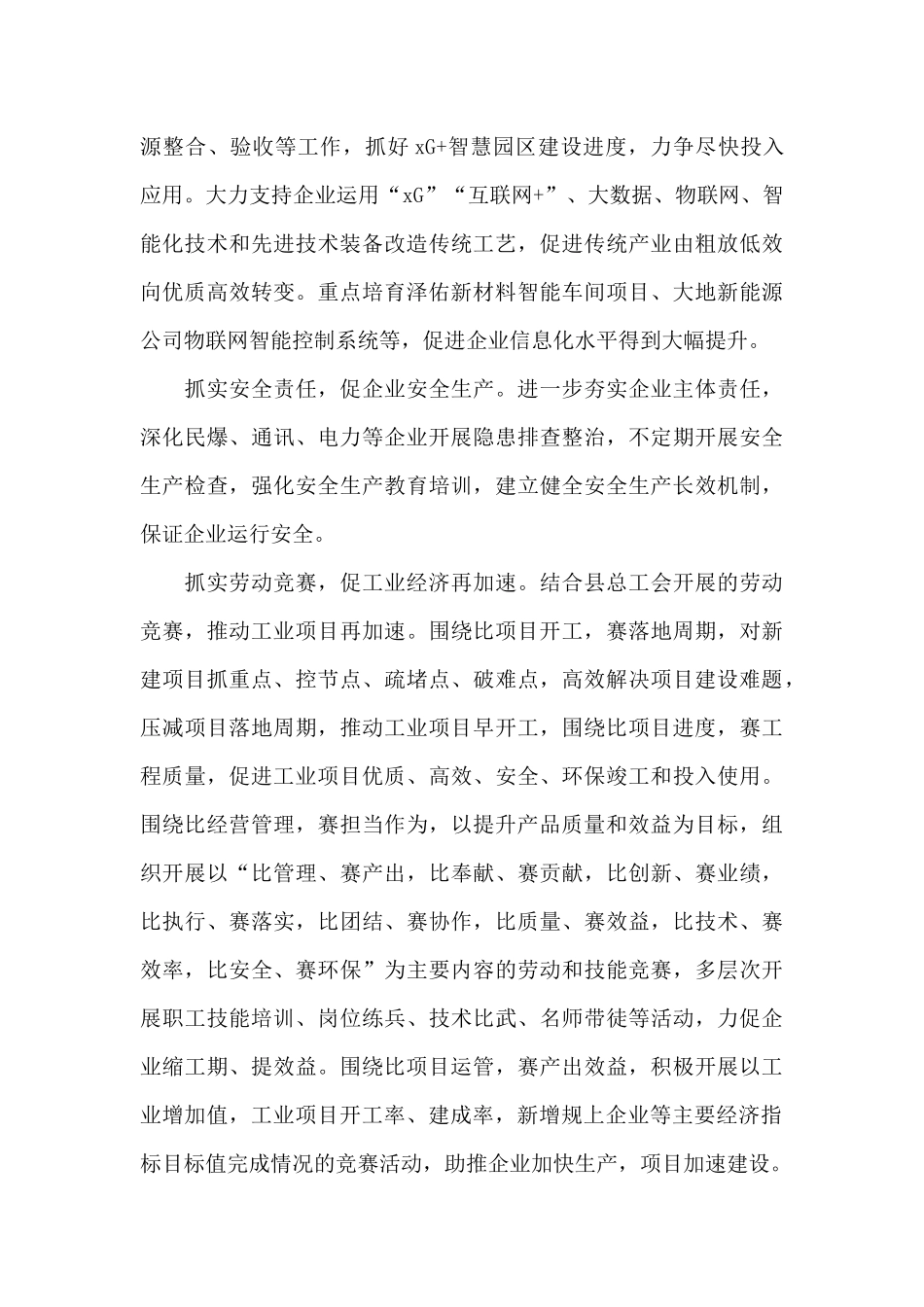 全县2025年推进工业经济重点工作行动方案_第3页