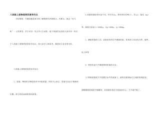 八年级上册物理笫四章知识点