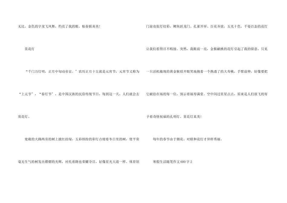 八年级初中寒假生活随笔600字五篇_第3页
