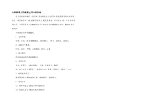 八年级语文的解题技巧方法归纳
