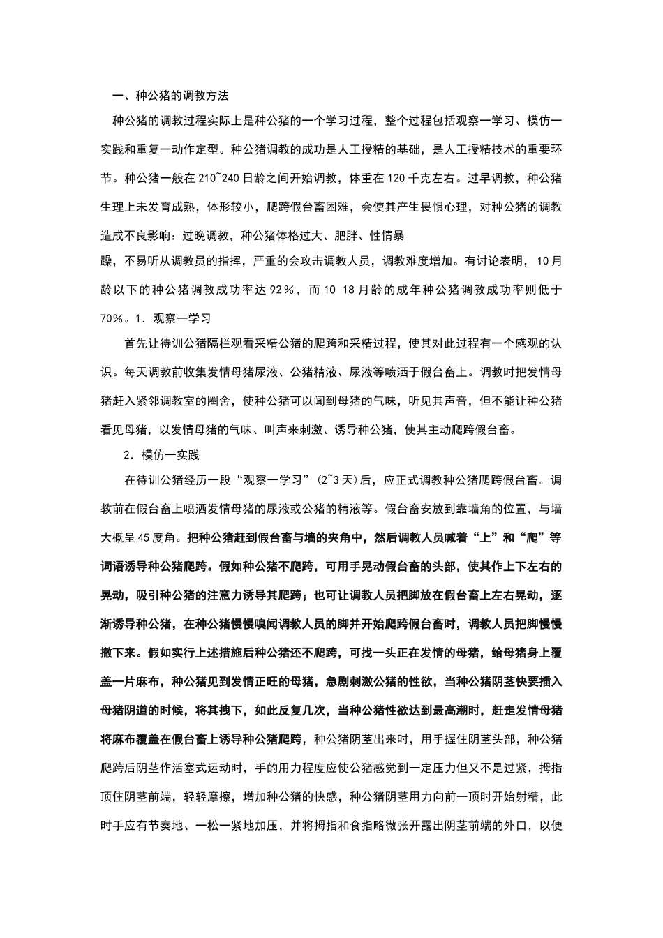 公猪调教与注意的问题_第1页