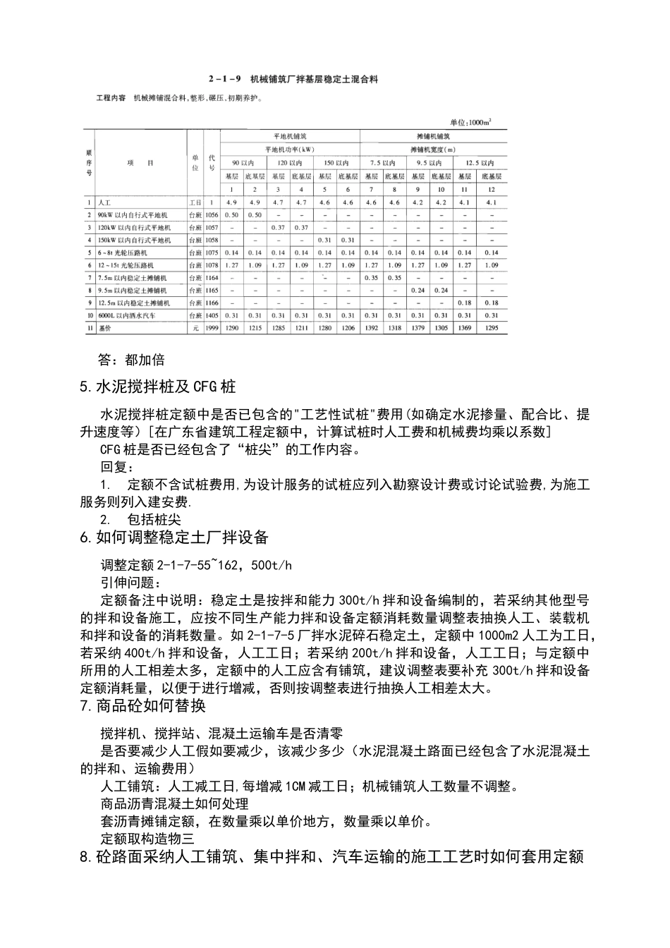 公路定额应用问题答疑_第2页