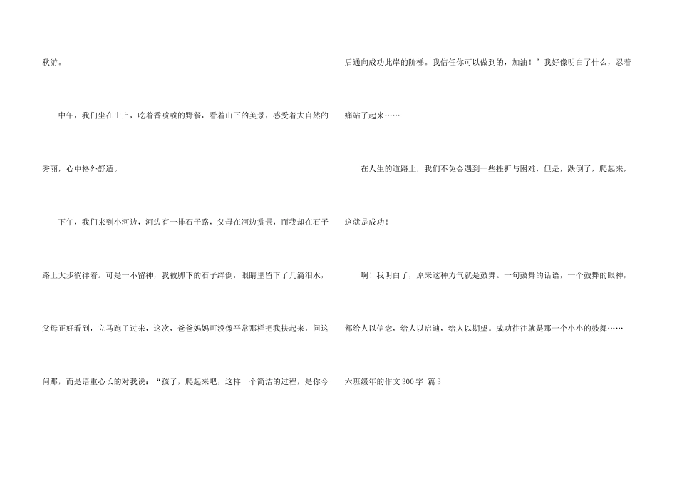 六年级年的300字汇总八篇_第3页