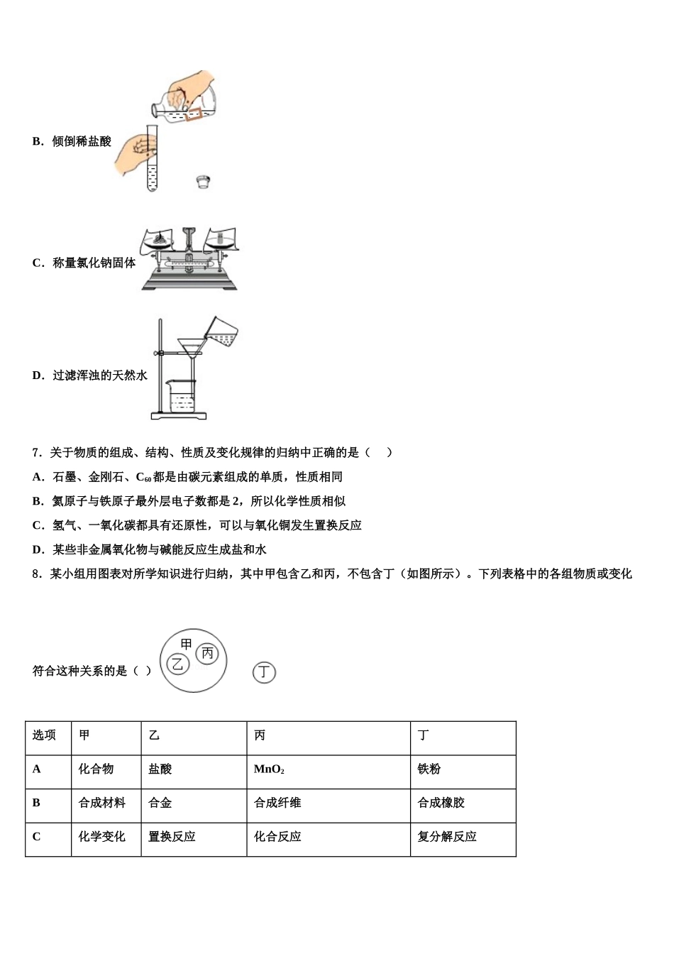 内蒙古兴安盟重点达标名校中考试题猜想化学试卷含解析_第3页