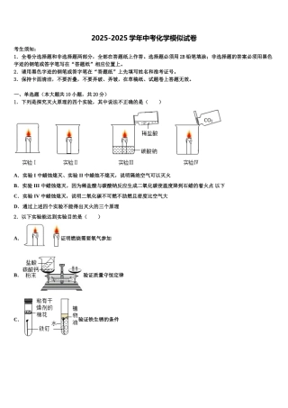 内蒙古呼伦贝尔市海拉尔区第九中学初中化学毕业考试模拟冲刺卷含解析