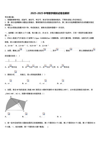 内蒙古呼伦贝尔市海拉尔区第九中学中考联考数学试题含解析