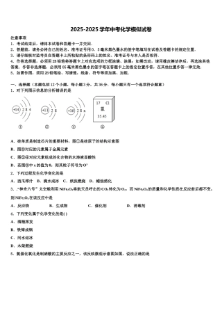 内蒙古呼和浩特实验教育集团中考化学全真模拟试题含解析