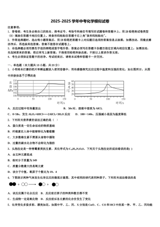 内蒙古自治区赤峰市翁牛特旗第一中学中考化学考试模拟冲刺卷含解析