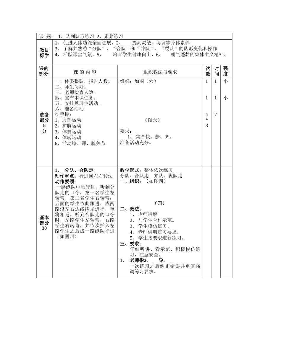 初一体育下学期全套教案集_第1页