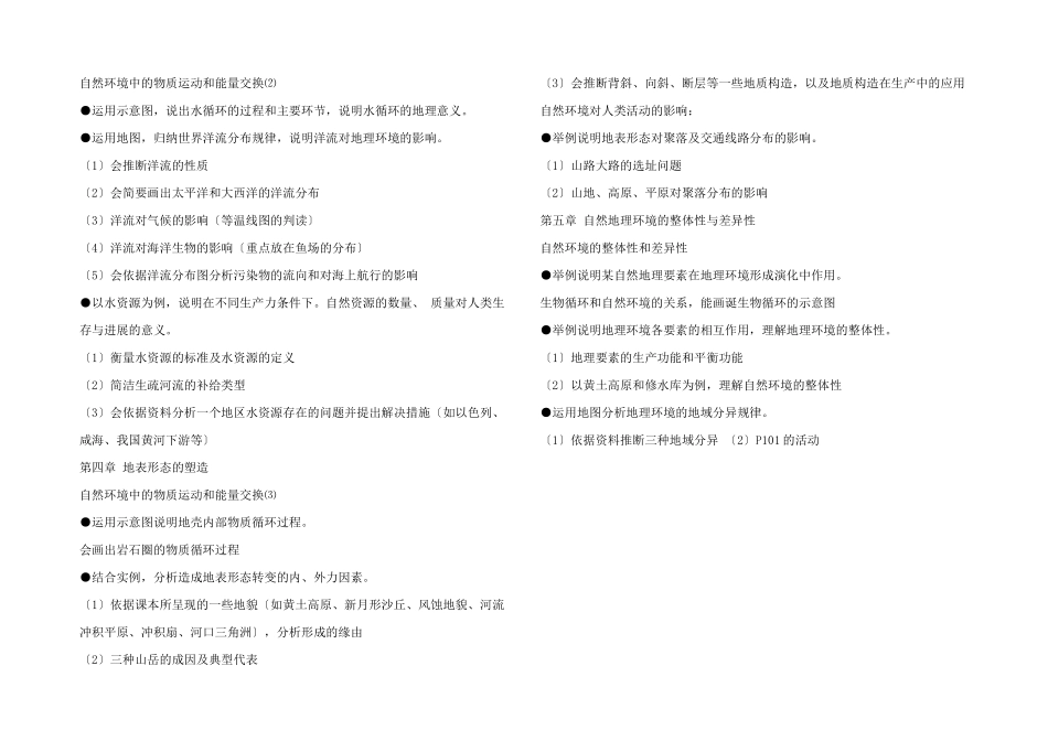 初一地理必修1期末复习提纲_第2页
