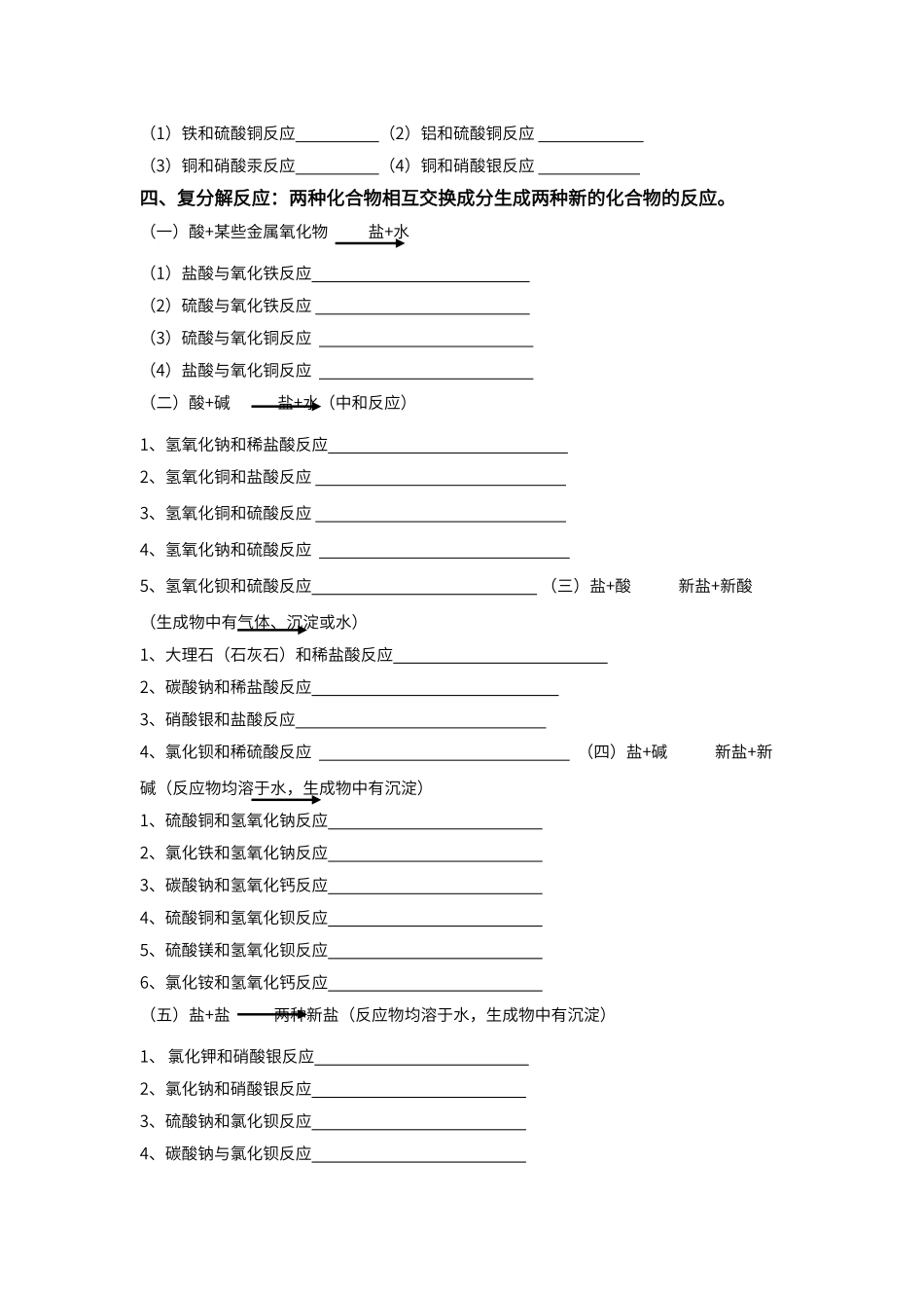 初中化学方程式大全九年级必备中考必背_第2页