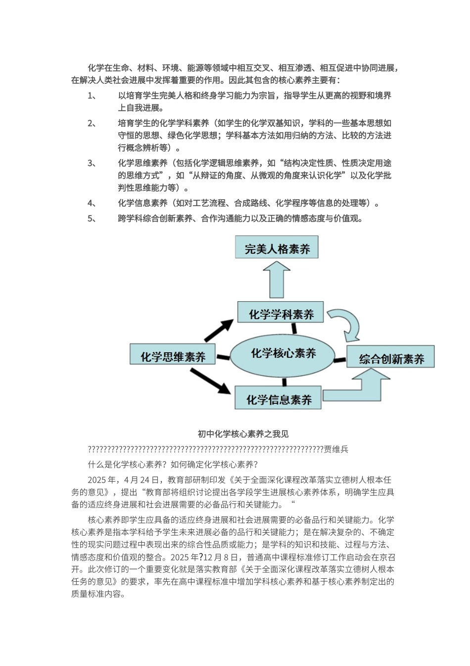 初中化学核心素养_第1页