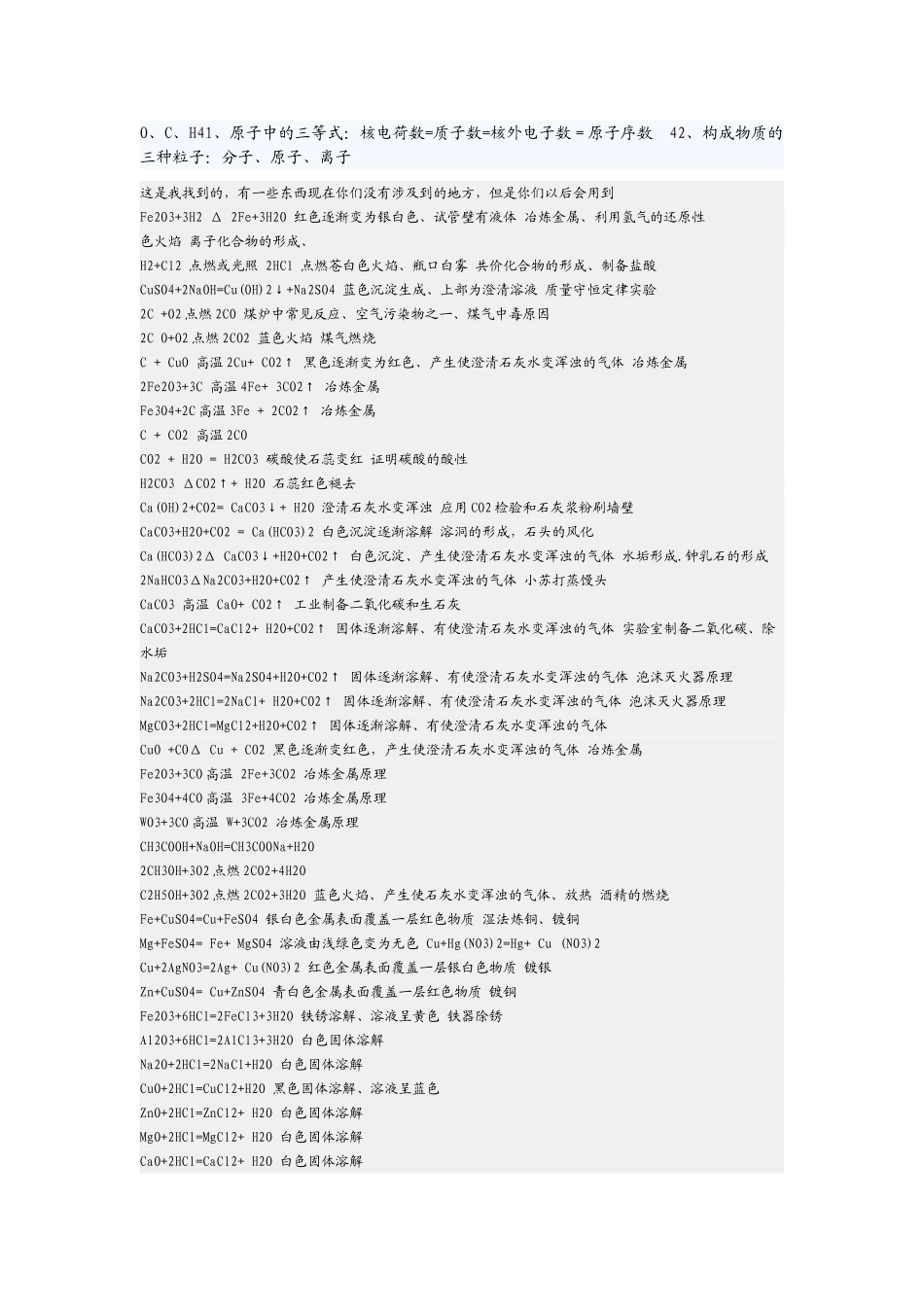 初中化学知识总结67883993_第2页