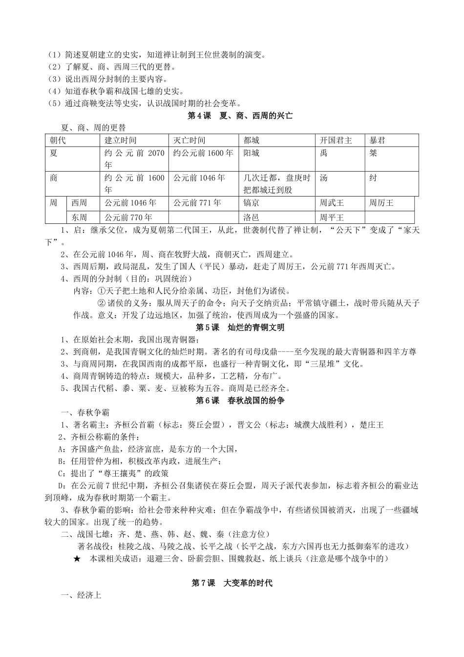 初中历史基础知识汇编_第2页
