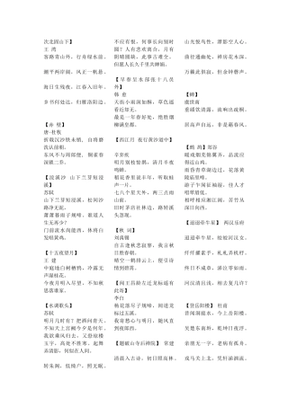初中语文古诗文-成语-词语解释大全