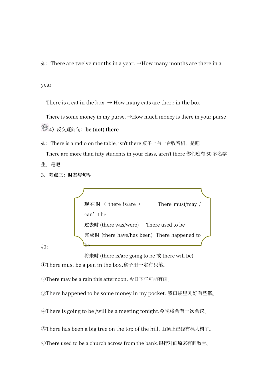 初中语法专题—-there-be句型_第3页