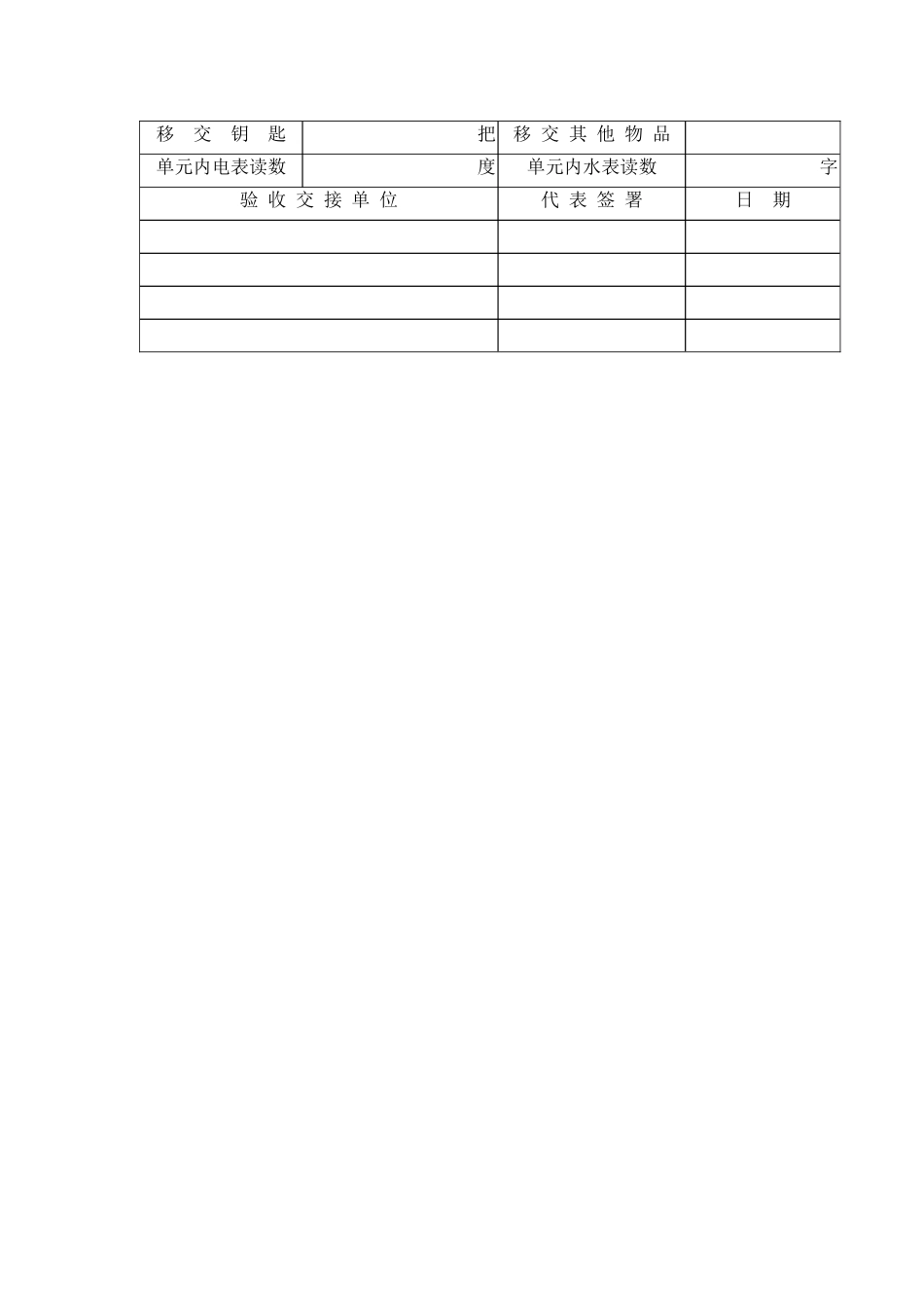 办公楼单元验收交接表_第3页