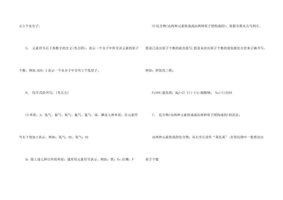 化学式与化合价知识点归纳_第2页