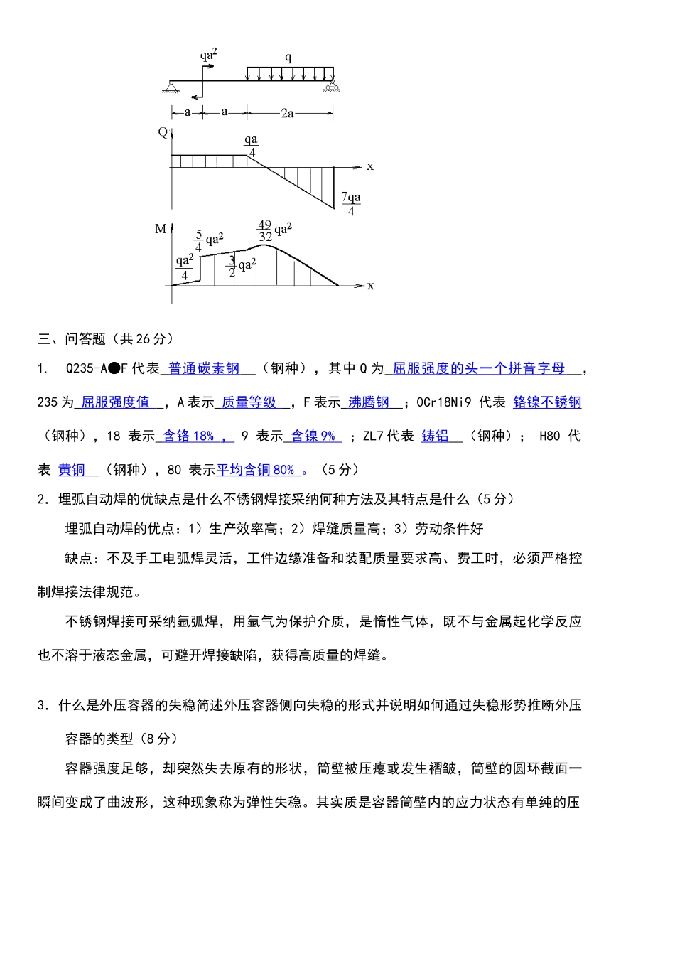 化工机械基础试题及答案_第2页
