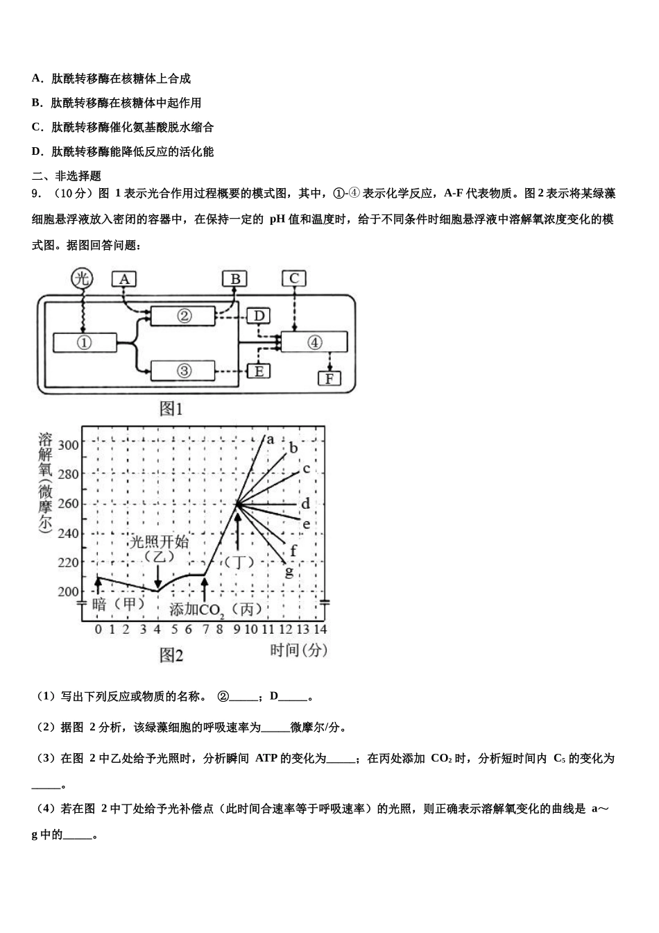 北京市大兴区市级名校高三下学期联合考试生物试题含解析_第3页