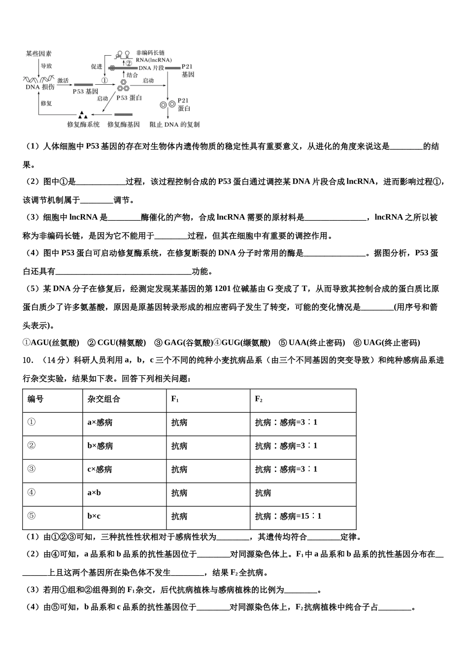 北京市第八中学高考仿真模拟生物试卷含解析_第3页