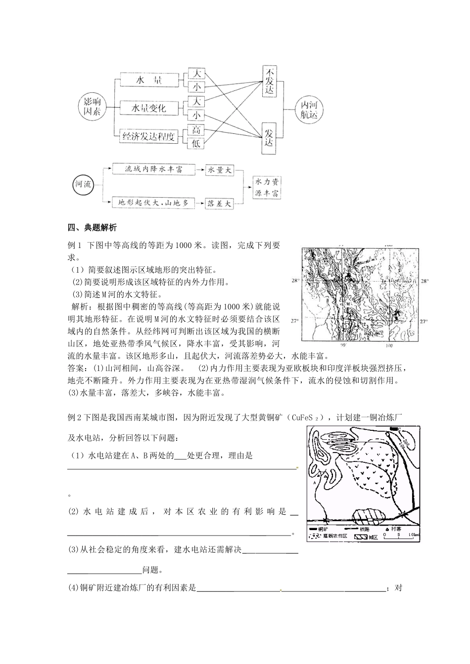 陕西省高中地理 河流的综合开发学案 新人教版_第3页