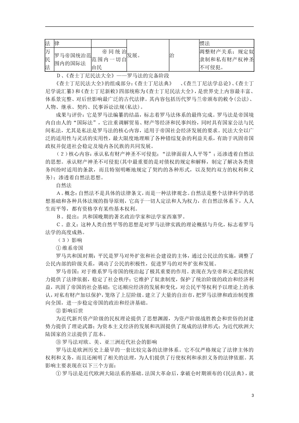 黑龙江省哈尔滨市第一零九中学2013高考历史一轮复习 古代希腊罗马的政治文明教案_第3页