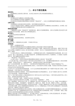 二、卓尔不群的雅典