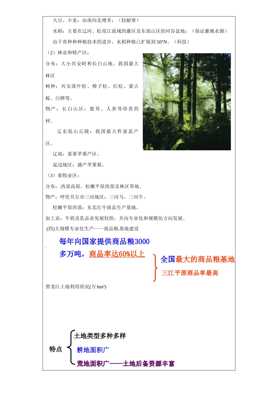 北京市大兴区魏善庄中学高中地理 第四章 第一节 区域经济发展 以我国东北地区为例（第二课时）导学案 新人教版必修3_第2页